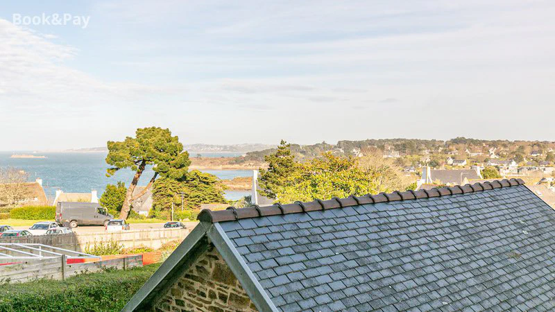 Vue mer depuis l'appartement Callot à Carantec