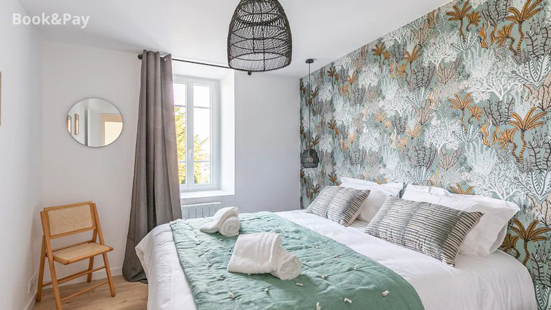 Chambre de l'appartement Sieck, baie de Morlaix