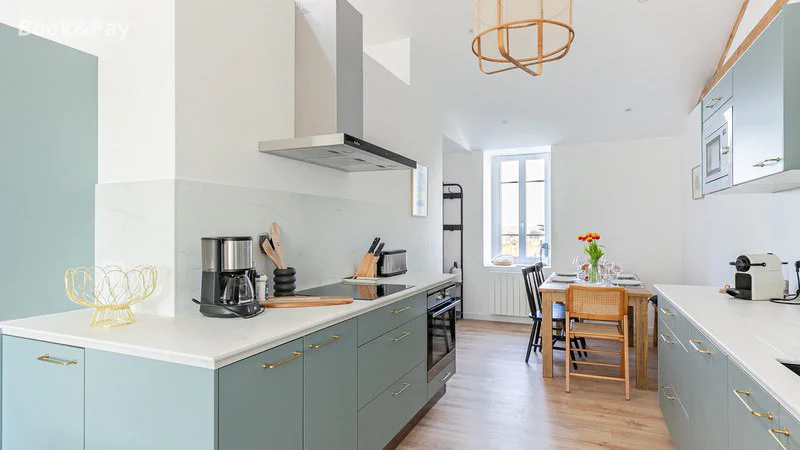 Coin cuisine de l'appartement Sieck à Carantec