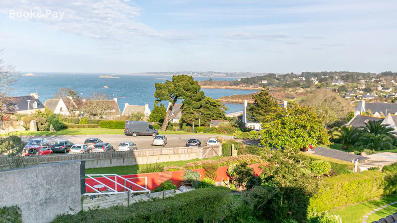 Vue mer depuis l'appartement Sieck à Carantec